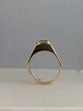 Load image into Gallery viewer, Luxuriously heavy tourmaline signet 9ct yellow gold ring