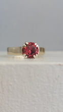 Load image into Gallery viewer, Australian Gippsland Garnet ring 9ct yellow and white gold