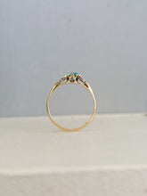 Load image into Gallery viewer, Early Australian 15ct band Joseph Lawrence Blue Zircon