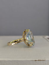 Load image into Gallery viewer, Natural Topaz cocktail ring 9ct c1979 London