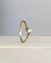 Load image into Gallery viewer, Delicate diamond bypass 9ct yellow gold