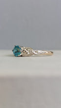 Load image into Gallery viewer, Antique Art Deco Zircon 9ct white and yellow gold