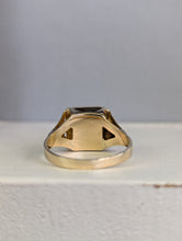 Load image into Gallery viewer, Bloodstone signet by Australian company Lustre c1950s 9ct yellow gold