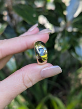 Load image into Gallery viewer, Wide Australian parti sapphire band 9ct yellow gold