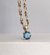 Load image into Gallery viewer, Luminous Teal Montana Sapphire 9ct yellow gold