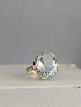 Load image into Gallery viewer, Natural Topaz cocktail ring 9ct c1979 London