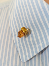 Load image into Gallery viewer, Authentic Andrew Grima 'Rock Revival' c1970 Citrine Crystal and 18ct Yellow Gold Stick Pin.