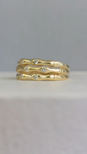 Load image into Gallery viewer, Vintage bamboo stack ring 18ct