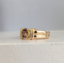 Load image into Gallery viewer, Warm radiant Harts Ranges zirocon in vintage 9ct yellow gold.