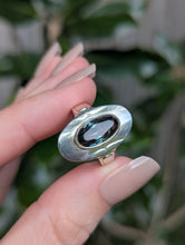 Load image into Gallery viewer, Mid century German oval shield spinel in 835 silver