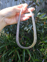 Load image into Gallery viewer, Vintage Italian sterling silver fringe necklace