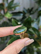 Load image into Gallery viewer, Victorian Nephrite Jade in 9ct Rose gold.
