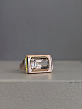 Load image into Gallery viewer, German Peach topaz East West 1930s 8ct