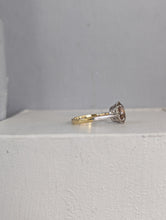 Load image into Gallery viewer, Earthy orange zircon in Art Deco 18ct gold setting