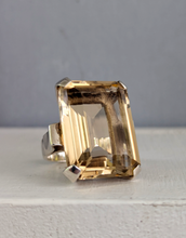 Load image into Gallery viewer, Majestic glowing citrine in heavy handmade sterling silver