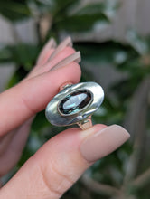 Load image into Gallery viewer, Mid century German oval shield spinel in 835 silver