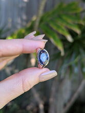 Load image into Gallery viewer, Vintage 1980s tanzanite silver ring