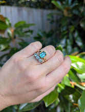 Load image into Gallery viewer, Bi-colour tourmaline in vintage 9ct yellow gold.