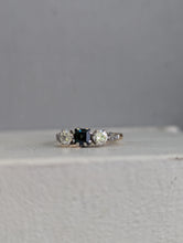 Load image into Gallery viewer, Victorian Australian sapphire and diamond ring 18ct