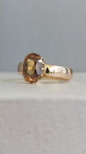 Load image into Gallery viewer, Antique Zircon ring 9ct gold