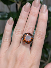 Load image into Gallery viewer, Gothic mid century whiskey citrine in sterling silver