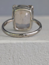 Load image into Gallery viewer, Silver French Art Deco Peach topaz ring