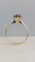 Load image into Gallery viewer, Deep berry pink tourmaline in 9ct yellow gold