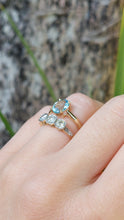 Load image into Gallery viewer, Vintage Aquamarine 9ct yellow gold ring