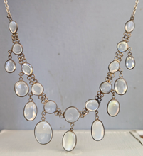 Load image into Gallery viewer, Antique Moonstone necklace sterling silver