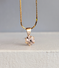 Load image into Gallery viewer, Champagne Harts Ranges zircon pendant in 9ct yellow gold