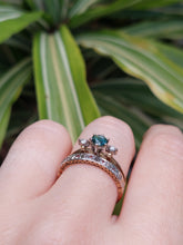 Load image into Gallery viewer, Vintage parti sapphire and diamomd 9ct gold