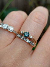 Load image into Gallery viewer, Vintage parti sapphire and diamomd 9ct gold