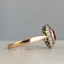 Load image into Gallery viewer, Victorian ruby ring 9ct gold