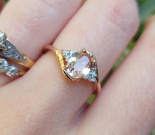 Load image into Gallery viewer, Marvellous Morganite diamonds in 9ct rose gold
