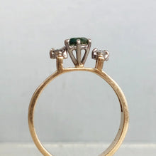 Load image into Gallery viewer, Vintage parti sapphire and diamomd 9ct gold