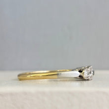Load image into Gallery viewer, Victorian Old cut diamond half hoop ring 18ct