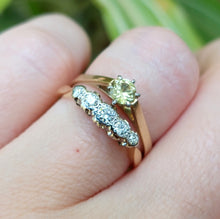 Load image into Gallery viewer, Yellow Australian sapphire 9ct gold ring