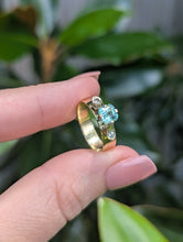 Load image into Gallery viewer, Glowing tourmaline and spinel ring 9ct yellow gold
