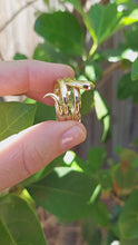 Load and play video in Gallery viewer, Sssseriously stunning statement serpent ring 14ct yellow gold
