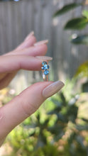 Load and play video in Gallery viewer, c1930s Australian sapphire trilogy in 9ct rosey yellow gold.
