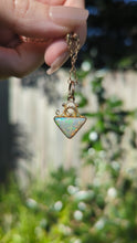 Load and play video in Gallery viewer, Early Australian Opal pendant by Duggan Shaperre and co c1900.
