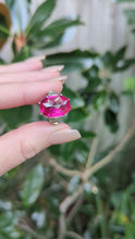 Load and play video in Gallery viewer, Vibrant 1930s ruby and diamond ring 18ct white gold
