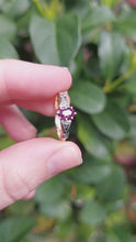 Load and play video in Gallery viewer, 1930s pink tourmaline ring 9ct gold
