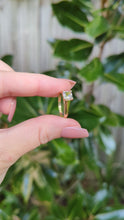 Load and play video in Gallery viewer, Square cut pale pink Harts Ranges zircon in vintage 9ct
