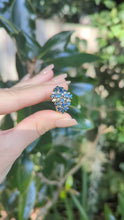 Load and play video in Gallery viewer, East West vintage Australian sapphire ring c1970s silver
