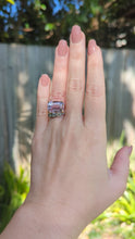Load and play video in Gallery viewer, Vintage Russian lavender kunzite ring in rose gold 14ct
