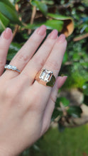 Load and play video in Gallery viewer, Vintage mid century Golden topaz ring 14ct polish made.
