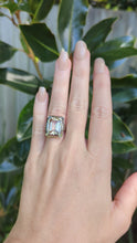 Load and play video in Gallery viewer, 'Helen of Troy' golden topaz in heavy white gold 14ct setting.
