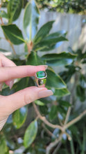 Load and play video in Gallery viewer, 1980s tourmaline and diamond ring in 9ct gold white gold
