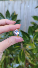 Load and play video in Gallery viewer, Baby pink natural tourmaline in vintage 9ct yellow and white gold
